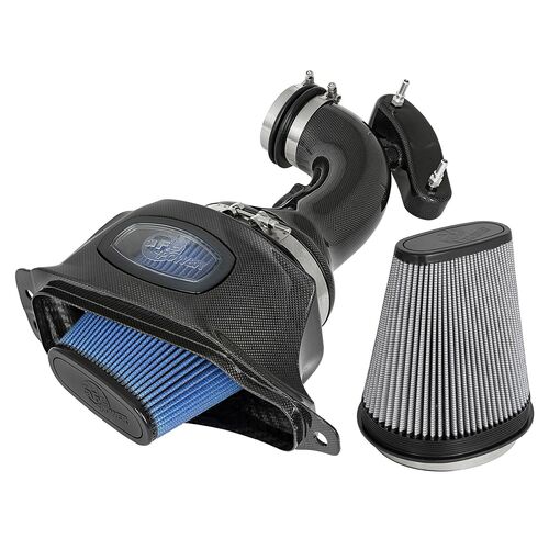 AFE Впускная система (холодный впуск) Black Series Momentum Carbon Fiber Cold Air Intake System w/Dual Filter 52-74201-C
