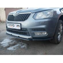 Vonard customs Сплиттер губа переднего бампера Skoda Yeti 1 FL (текстурный) - Текстурный черный, SY-1-FL-FS1T