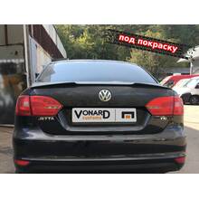 Vonard customs Спойлер лезвие крышки багажника VW Jetta 6 (под покраску) - Под покраску черный матовый, VWJ-6-TS1P