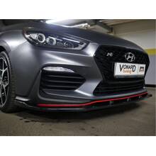 Vonard customs Сплиттер под передний бампер Hyundai I30N - Черный глянец, HYI30-N-FS1G