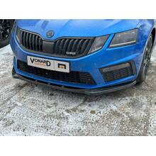 Vonard customs Сплиттер переднего бампера бампер Skoda Octavia 3 A7 RS - Черный глянец, SO-3-A7-RS-FL-FS1G