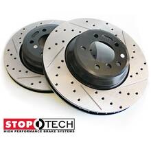 StopTech  Задние тормозные диски с насечками и перфорацией для Ford F150 Raptor (2009+) (2шт к-т)