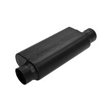 Resonator, O/O Same Side, 2.50 IN / OUT, 3.00 x 6.00 x 11.75, Use With Flowmaster Muffler For Additional Sound Control: 409S Stainless Steel
