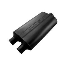 Super 50 Series / Performance Muffler, 2.25 IN (D) / 3.00 OUT (C): ea, 16 Gauge 409S Stainless Steel