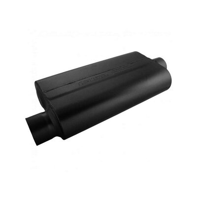 50 Series Delta Flow  Muffler, 3.00 IN (O) / OUT (C): ea, 409S Stainless Steel