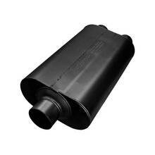 Super 50 Series / Performance Muffler, 3.00 IN (C) / 2.50 OUT (D): ea, 16 Gauge 409S Stainless Steel