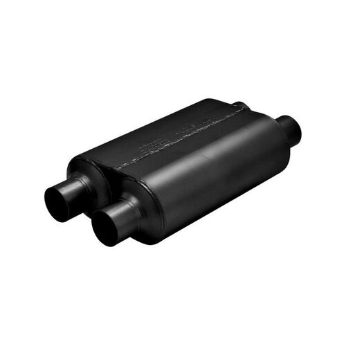 Super 40 Series Muffler, 2.50 IN (D) / OUT (D): ea, 16 Gauge 409S Stainless Steel