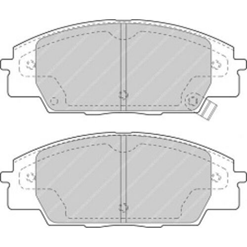 FERODO DS2500 Колодки перед для Honda Civic Type-R / S2000 FERODO DS2500 Колодки перед для Honda Civic Type-R / S2000