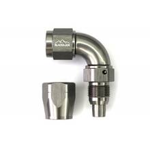 6 AN (6AN AN6) фитинг 90 градусов 30 серия BlackRock Lab A06-090-3Ti