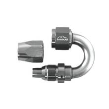 8 AN (8AN AN8) фитинг 180 градусов 20 серия BlackRock Lab A08-180-2Ti