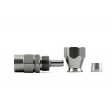 4 AN (4AN AN4) фитинг прямой 30 серия BlackRock Lab T04-001-3Ti, под тефлоноый шланг (600 серия)