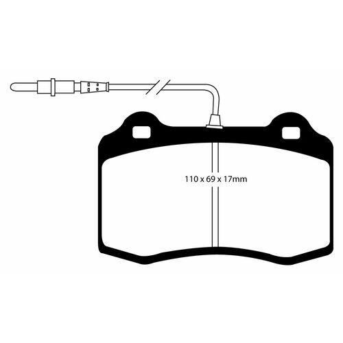 EBC тормозные колодки DP1031/2 EBC тормозные колодки DP1031/2