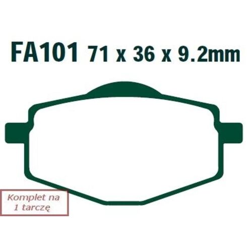 EBC тормозные колодки  FA101