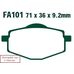 EBC тормозные колодки  FA101