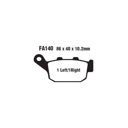 EBC тормозные колодки  FA140