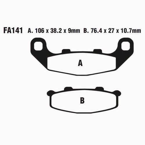 EBC тормозные колодки  FA141
