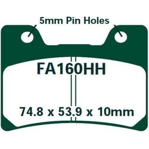 EBC тормозные колодки  FA160HH