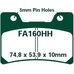 EBC тормозные колодки  FA160HH