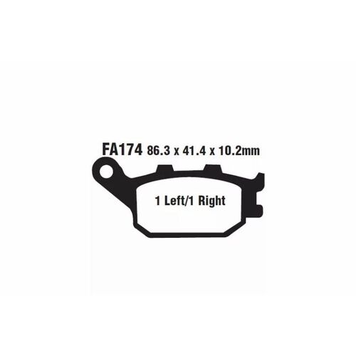 EBC тормозные колодки  FA174