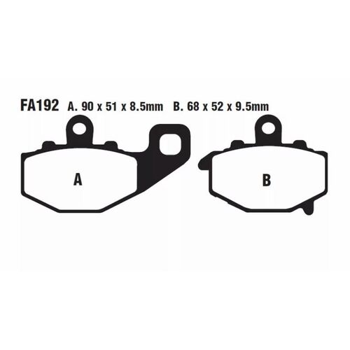 EBC тормозные колодки  FA192