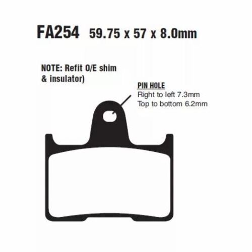 EBC тормозные колодки  FA254