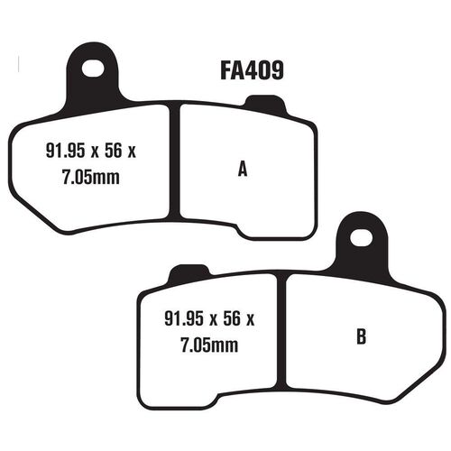 EBC тормозные колодки  FA409