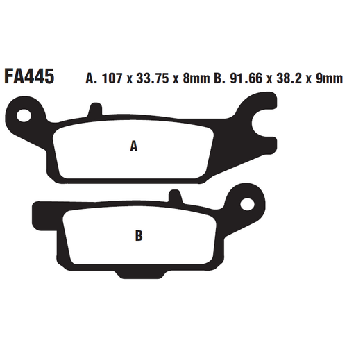 EBC тормозные колодки  FA445TT