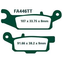 EBC тормозные колодки  FA446TT