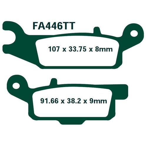 EBC тормозные колодки  FA446TT