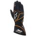 ALPINESTARS 3551715_156_XXL Перчатки (картинг) TECH-1 K, черный/флюор.оранж., р-р XXL