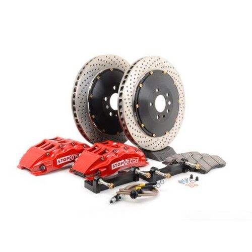 STOPTECH 83.B33.6700.71 Тормозная система передняя 2PC с насечкой 355X32-ST60 суппорт красный для BMW 335i F30