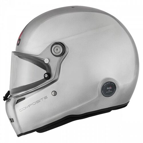 STILO AA0710AF2M61 Шлем закрытый ST5 FN Composite, подготовка под клипсы HANS, FIA, серый, р-р 61