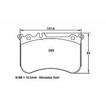 PAGID RS29 Тормозные колодки (передние) для Mercedes A 45 AMG (W176)/CLA 45 AMG