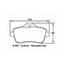 PAGID RS29 Тормозные колодки (задние) для Mercedes A 45 AMG (W176)/CLA 45 AMG