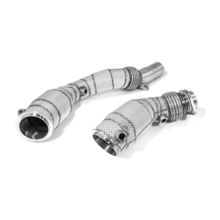 BlackRock Lab даунпайпы (спорткат) с термоэкраном Heatshield для BMW M2/M3/M4 (F87/F80/F82/F83) (S55)