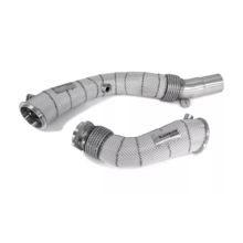 BlackRock Lab даунпайпы (без катов) с термоэкраном Heatshield для BMW M2/M3/M4 (F87/F80/F82/F83) (S55)