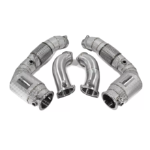 BlackRock Lab даунпайпы и мидпайпы (со спорт катами) для BMW X5M/X6M (F95/F96) (S68-engine) (25+)