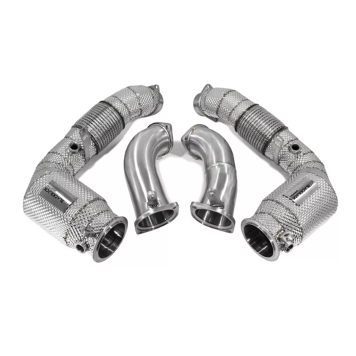 BlackRock Lab даунпайпы и мидпайпы (со спорт катами) для BMW X5M/X6M (F95/F96) (S68-engine) (25+)