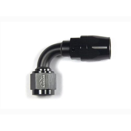 BlackRock Lab фитинг 90°, (6AN AN6) 20 серия Cutter Style, ЧЁРНЫЙ