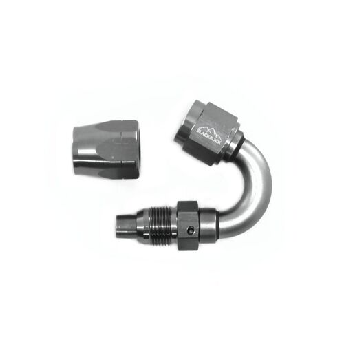 - 6 AN (6AN AN6) фитинг 150 градусов 20 серия BlackRock Lab A06-150-2Ti