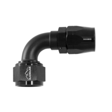- 16 AN (16AN AN16) фитинг 90°, 20 серия Cutter Style, BLACKROCK LAB A16-090-2BK
