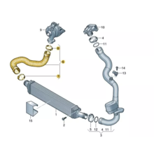 BlackRock Lab Армированный патрубок интеркулера+комплект удаления рестриктора для Audi A4/A5 (B9) 2.0/3.0TFSi