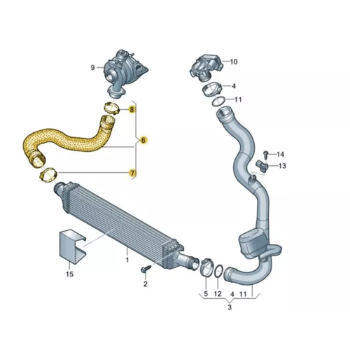 BlackRock Lab Армированный патрубок интеркулера+комплект удаления рестриктора для Audi A4/A5 (B9) 2.0/3.0TFSi