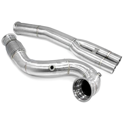 BlackRock Lab Приемная труба 89mm (даунпайп) для AUDI TTRS/RS3 (8S/8V) 2.5 TFSI (2017+)