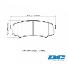 DC Brakes Street HD задние тормозные колодки для Toyota Land Cruiser Prado 150/120/ Lexus GX460/GX470