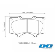 DC brakes Street HD передние тормозные колодки для Toyota Land Cruiser Prado 150/120/ Lexus GX460/GX470
