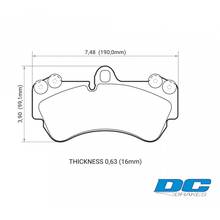 DC brakes Street RT2 передние тормозные колодки для Porsche Cayenne (03-09)/ VW Touareg (330мм диск)