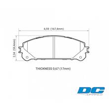 DC Brakes Street HD+ Передние тормозные колодки для Lexus NX/RX/Toyota Highlander (2010+)/Camry 3.5L (V70)