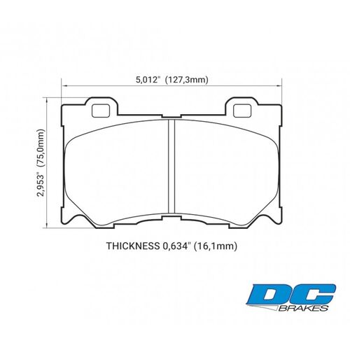 DC Brakes Street STR.S+ передние тормозные колодки для Infiniti QX70/G37/FX37/FX50/M56/Nissan 370z (Akebono)