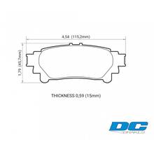 DC Brakes Street HD+ Задние тормозные колодки для Lexus NX/RX/Toyota Highlander (2010+)